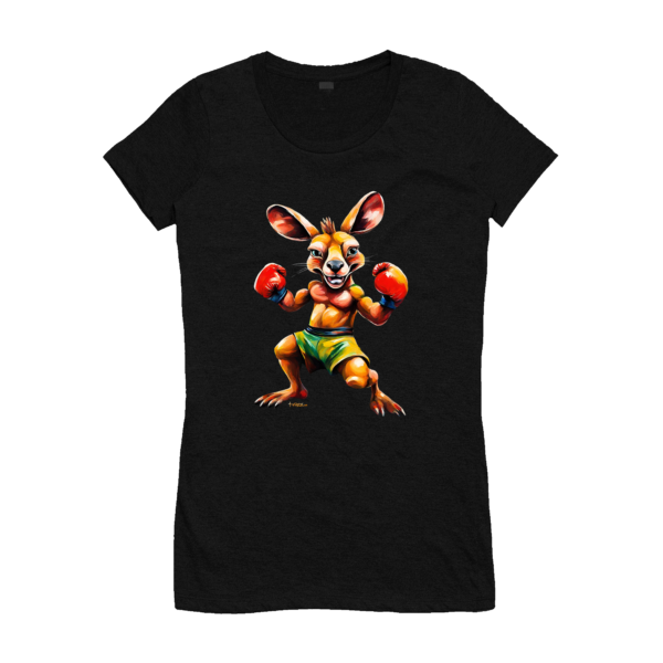 cool t-shirt ladies boxing kangaroo t-shirt