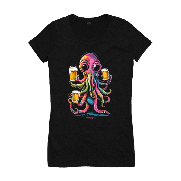 cool t-shirt ladies octopus t-shirt