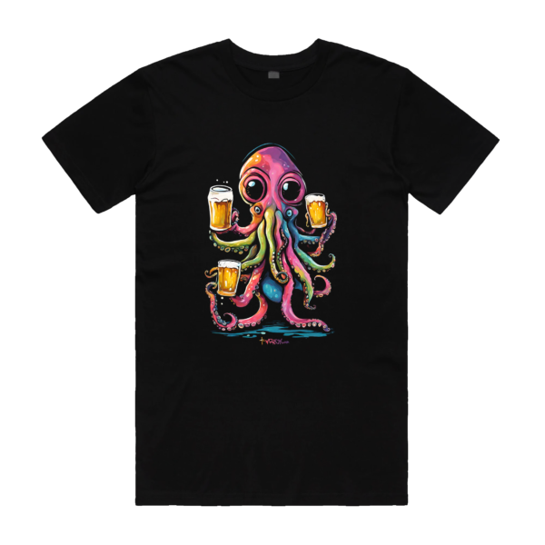 cool t-shirt mens octopus t-shirt