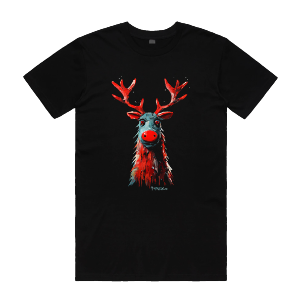 cool t-shirt mens xmas reindeer t-shirt