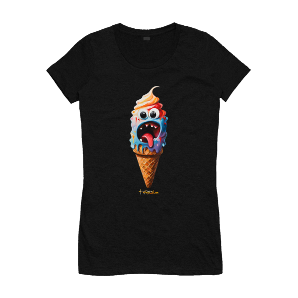 cool t-shirt ladies ice cream t-shirt