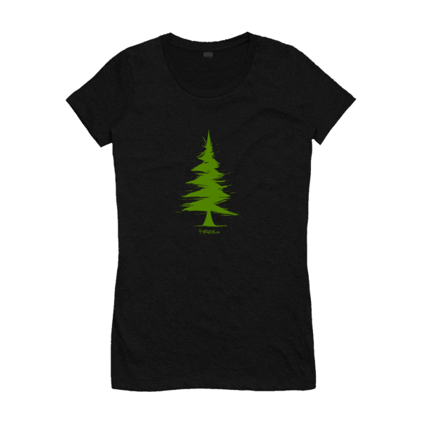 cool t-shirt ladies xmas tree t-shirt