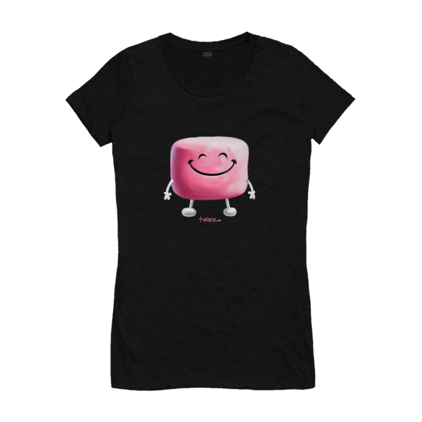 cool t-shirt ladies marshmallow t-shirt